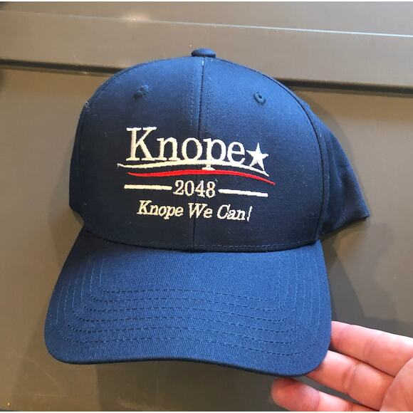NWT Parks and Recreation Leslie Knope 2048 Knope We Can! Blue Hat Gift Christmas - Picture 1 of 12